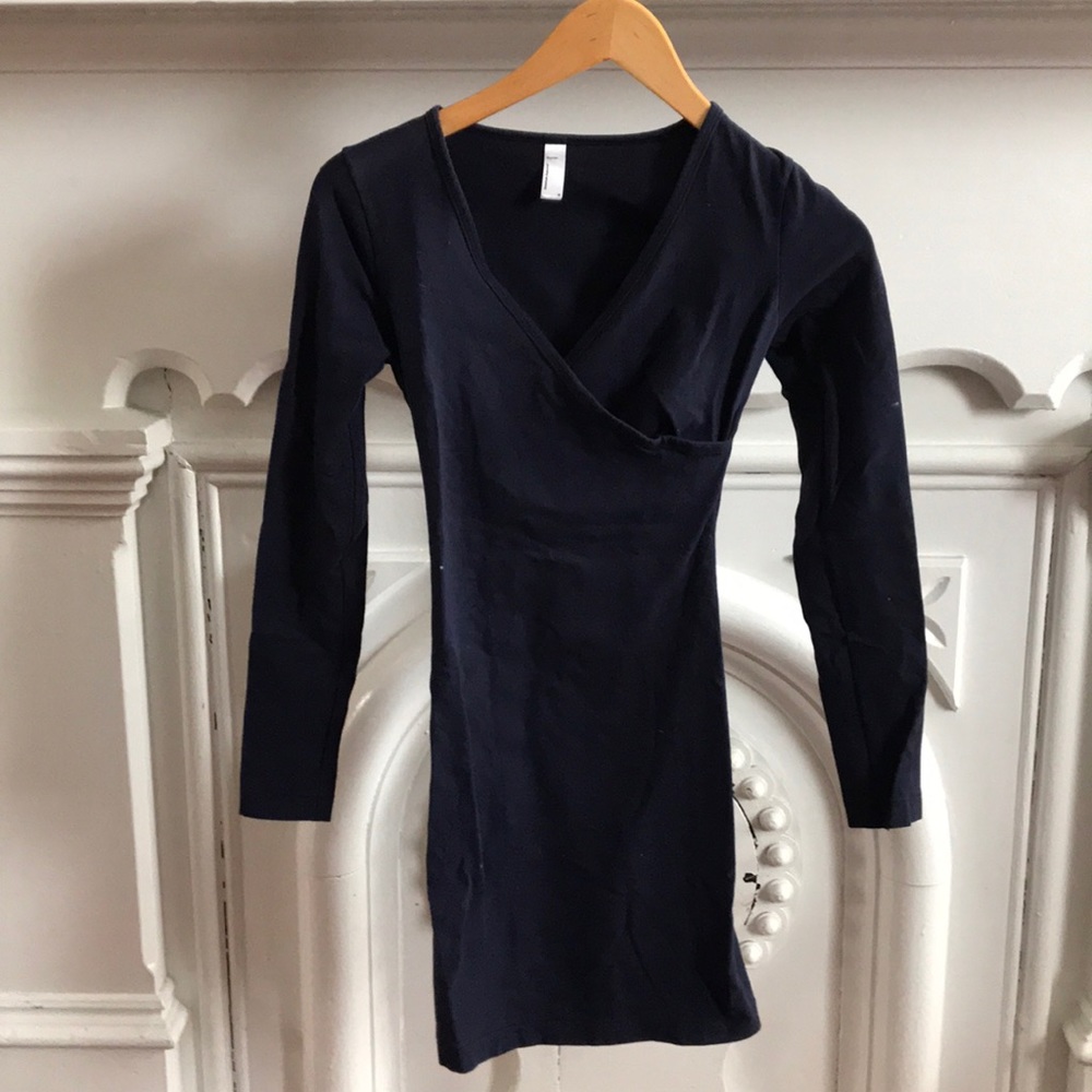Retro American Apparel Navy bodycon dress
